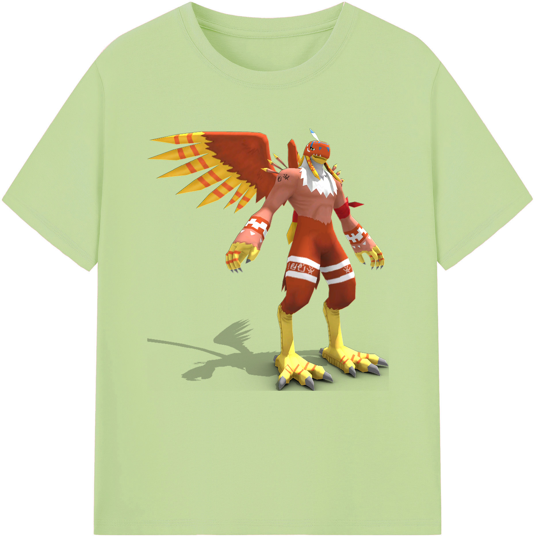 （画像用） Digimon デジタルモンスター/デジモン 綿100％半袖Tシャツ（フロントプリント）